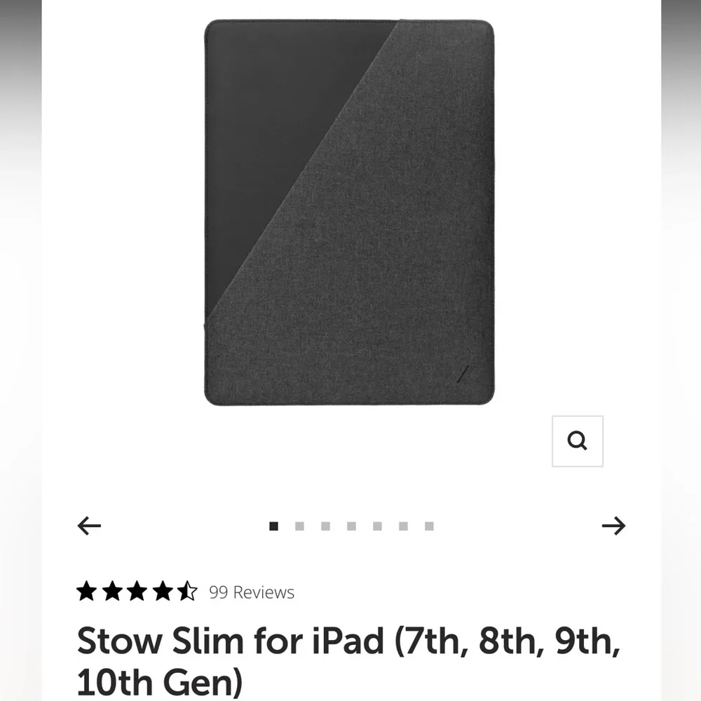 Tablet Folio Case in Charcoal Gray - Protective Cover